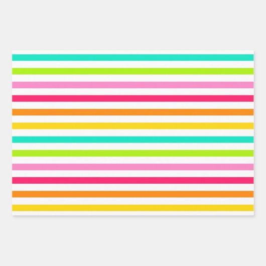 Farbenfrohe Sprinklen Ice Creme Geschenkpapier Set (Vorderseite)