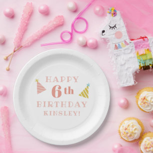 Farbenfrohe Sprinklen Modernes Kindergeburtstag Pa Pappteller