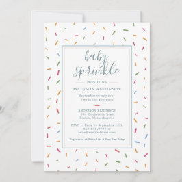 Farbenfrohe Sprinkles Baby Sprinkle Babydusche Einladung