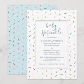 Farbenfrohe Sprinkles Baby Sprinkle Babydusche Einladung (Vorne/Hinten)