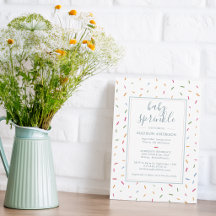 Farbenfrohe Sprinkles Baby Sprinkle Babydusche