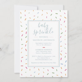 Farbenfrohe Sprinkles Baby Sprinkle Babydusche Einladung
