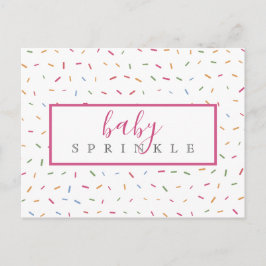 Farbenfrohe Sprinkles Baby Sprinkle Babydusche Einladungspostkarte