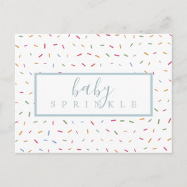 Farbenfrohe Sprinkles Baby Sprinkle Einladung