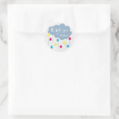 Farbenfrohe Sprinkles Babydusche Danke Stickers (Tasche)