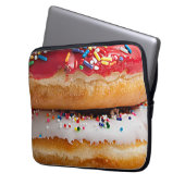 Farbenfrohe Sprinkles Schokolade Süße Donuts Laptopschutzhülle (Vorderseite Links)