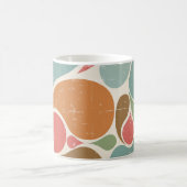 Farbenfrohe Spritzer: abstraktes Retro-Muster. Kaffeetasse (Mittel)