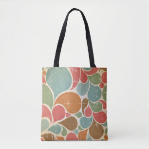 Farbenfrohe Spritzer: abstraktes Retro-Muster. Tasche