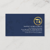 Farbenfrohe Spritzer-Malerei Visitenkarte (Rückseite)