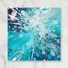 Farbenfrohe Spritzer Paint Art Tags Geschenkanhänger