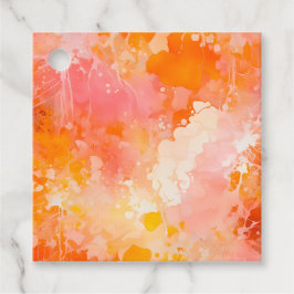 Farbenfrohe Spritzer Paint Art Tags Geschenkanhänger