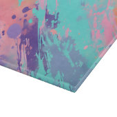 Farbenfrohe Spritzer Pinacoteca comunale Schneidebrett (Ecke)