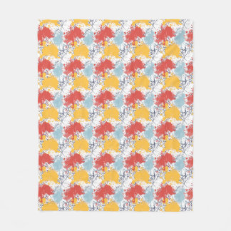 Farbenfrohe Spritztexturen Fleece-Decke Fleecedecke