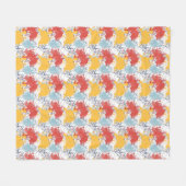 Farbenfrohe Spritztexturen Fleece-Decke Fleecedecke (Vorderseite (Horizontal))