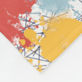 Farbenfrohe Spritztexturen Fleece-Decke Fleecedecke (Ecke)