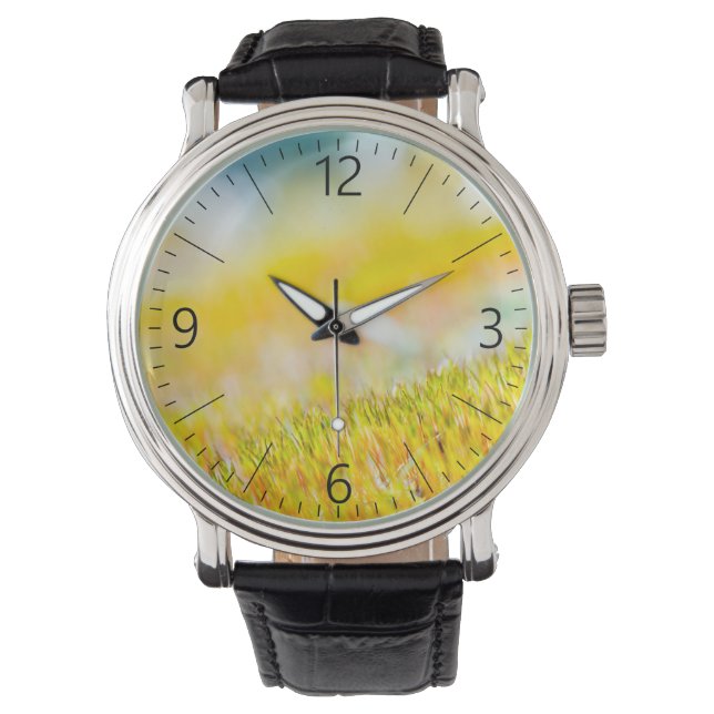 Farbenfrohe Sprossen Armbanduhr (Vorderseite)