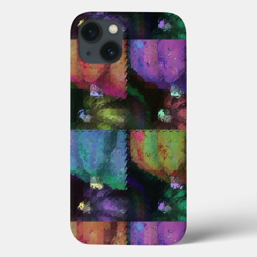 Farbenfrohe Squash Quilt Case-Mate iPhone Hülle (Rückseite)