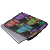 Farbenfrohe Squash Quilt Laptopschutzhülle (Vorne Knopf)