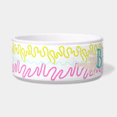Farbenfrohe Squiggline Pet Bowl Napf (Links)