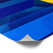 Farbenfrohe Stadt Bangkok Vibranly Skyline Poster (Ecke)