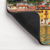 Farbenfrohe Stadt Comer See Mousepad (Ecke)