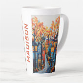 farbenfrohe Stadt Milchtasse (Rechte Ecke)