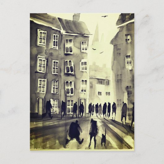 Farbenfrohe Stadtkunst Postkarte #12 (Vorderseite)