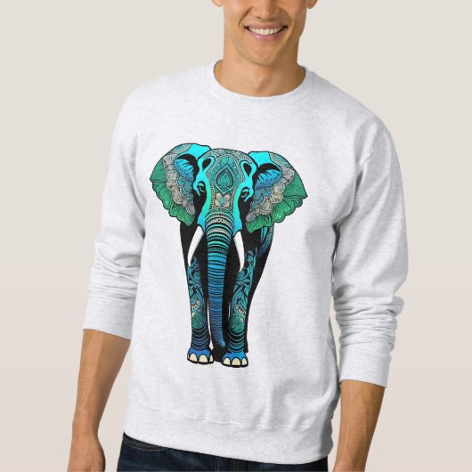 Farbenfrohe Stammeselementar - Künstlerische Leben Sweatshirt (Vorderseite)