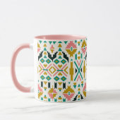 Farbenfrohe Stammesmuster Tasse (Links)
