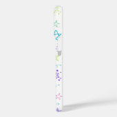 Farbenfrohe Star Doodle iPhone Case (Rückseite / Links)