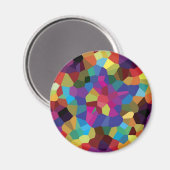 Farbenfrohe Star Mosaik Magnet (Vorderseite/Rückseite)