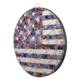 Farbenfrohe Star-Spangled Banner America Flag Dartscheibe (Vorderseite rechts)