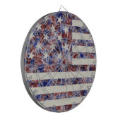 Farbenfrohe Star-Spangled Banner America Flag Dartscheibe (Vorderseite Links)