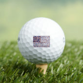 Farbenfrohe Star-Spangled Banner America Flag Golfball (Insitu T-Shirt)