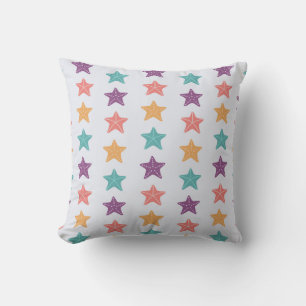 Farbenfrohe Starfish-Muster Kissen