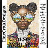 Farbenfrohe Steampunk Dark Skin Girl AD3L Decoupag Seidenpapier