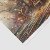 Farbenfrohe Steampunk-Kaninchen-Magie-Decoupage Seidenpapier (Ausschnitt)