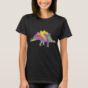Farbenfrohe Stegosaurus Süße Jurassic-Dinosaurier- T-Shirt