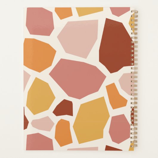 Farbenfrohe Steine Planer (Rückseite)