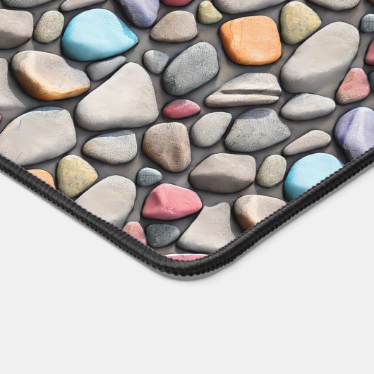 Farbenfrohe Steinmuster Schreibtischunterlage (Ecke)