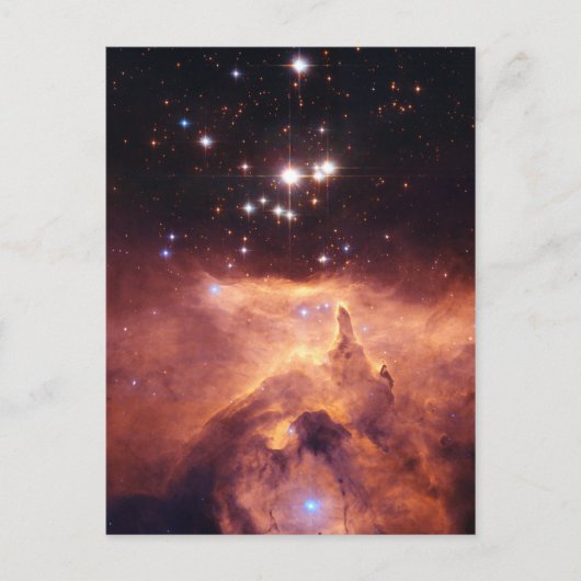 Farbenfrohe Sterncluster und Nebula Postkarte (Vorderseite)