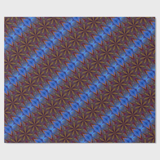 Farbenfrohe Sterne Abstraktes Design Geschenkpapier (Flach)