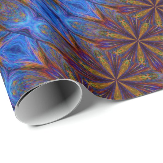 Farbenfrohe Sterne Abstraktes Design Geschenkpapier (Rolleneckpunkt)