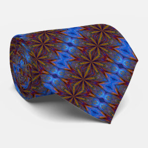Farbenfrohe Sterne Abstraktes Design Krawatte