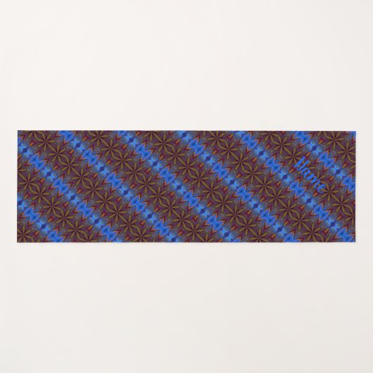 Farbenfrohe Sterne Abstraktes Design Personalisier Yogamatte (Vorderseite (Horizontal))