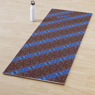 Farbenfrohe Sterne Abstraktes Design Personalisier Yogamatte