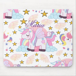 Farbenfrohe Sterne Einhorn Magischer Individuelle  Mousepad