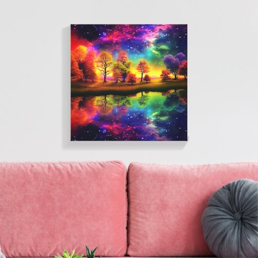 Farbenfrohe Sterne Leinwanddruck (Insitu (Wohnzimmer))