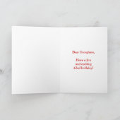 Farbenfrohe Sterne + Regenbogenmuster "42" Geburts Karte (Innenseite)