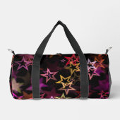 Farbenfrohe Sterne tanzen whimsisisch Duffle Bag (Vorderseite)